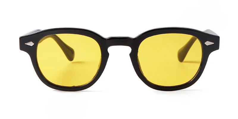 Lunettes De Soleil Noir Et Jaune