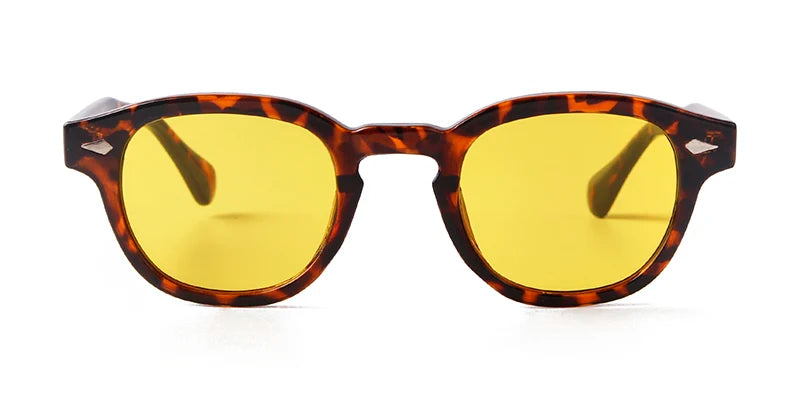 Lunettes De Soleil Léopard Et Jaune