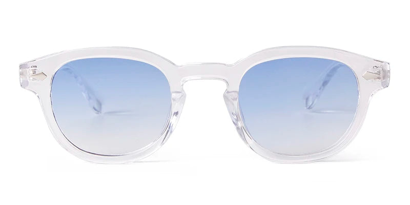 Lunettes De Soleil Transparentes Et Bleu