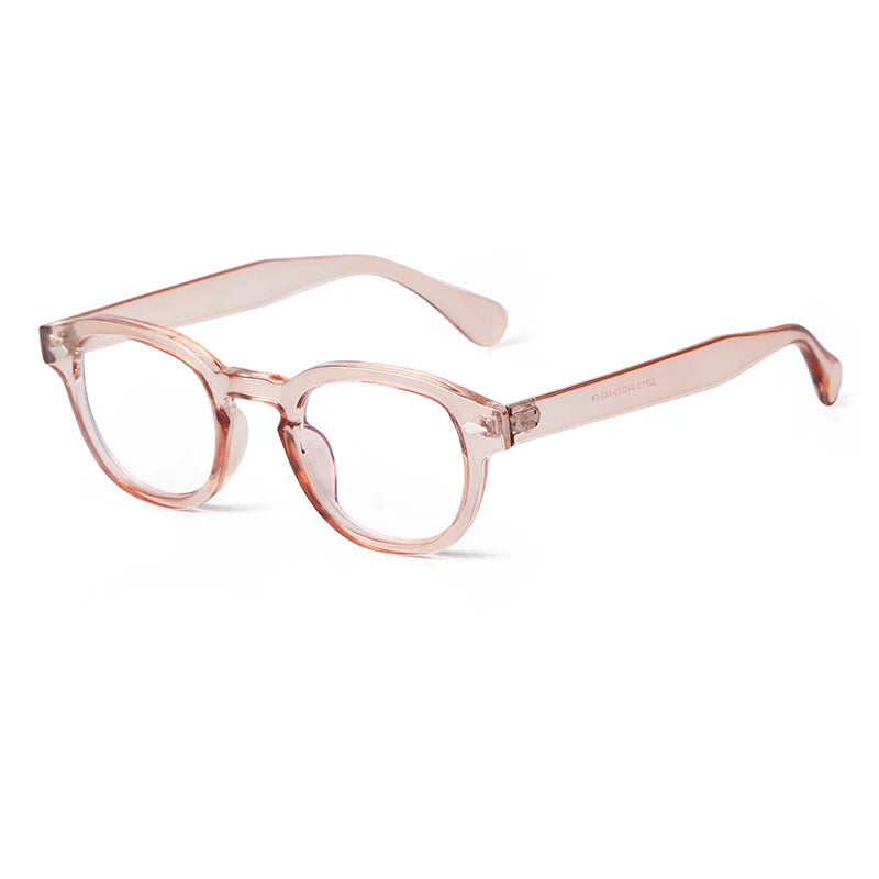 Lunettes De Soleil Rose et Transparentes