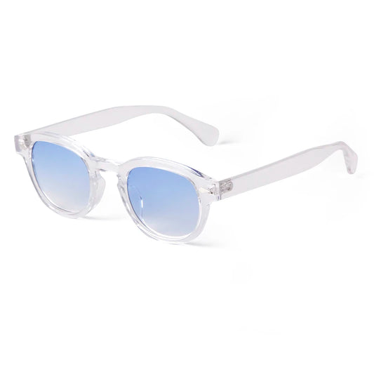 Lunettes De Soleil Transparentes Et Bleu