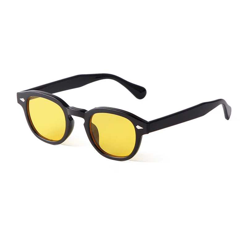 Lunettes De Soleil Noir Et Jaune