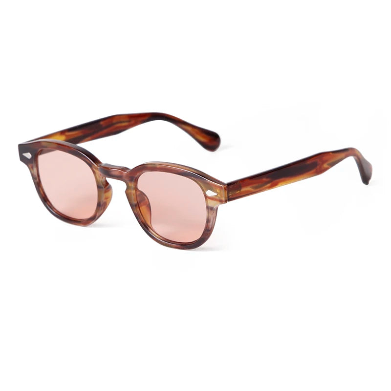 Lunettes De Soleil Boisée Et Rose