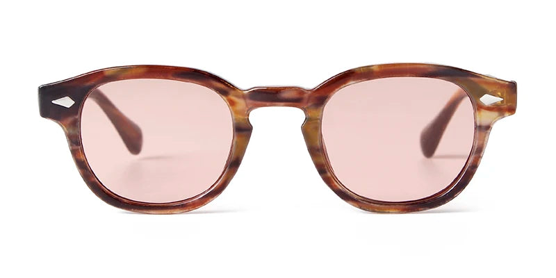 Lunettes De Soleil Boisée Et Rose