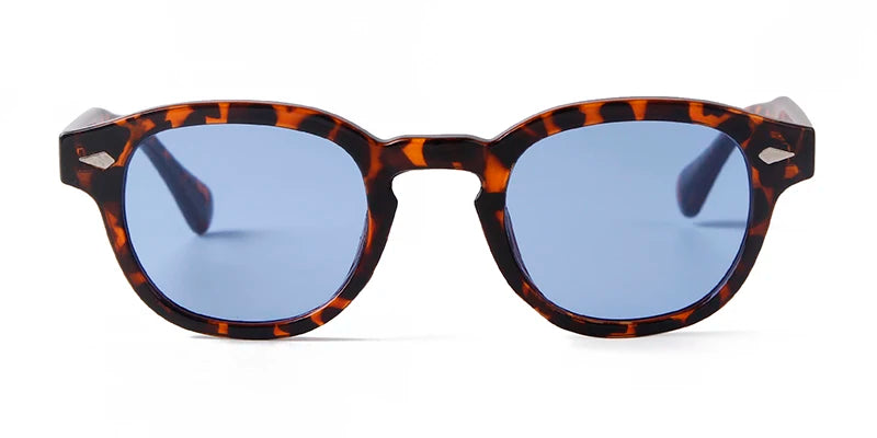 Lunettes De Soleil Léopard Et Bleu