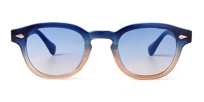 Lunettes de soleil Bleu et Beige